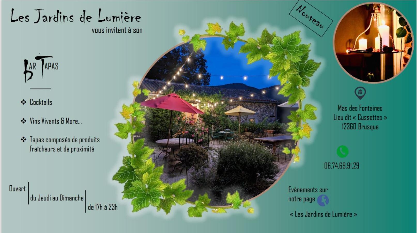 Les Jardins De Lumiere Brusque Exterior foto